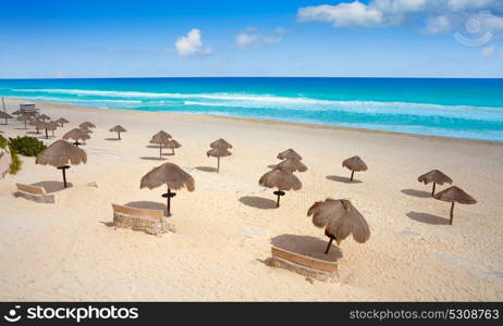 Cancun Mexico Delfines beach tropical in Caribbean