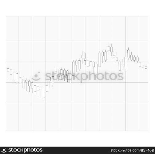 candle stick graph on transparent background. trend of graph sign. flat style. business candle stick graph chart symbol for your web site design, logo, app, UI. stock market candle graph sign.