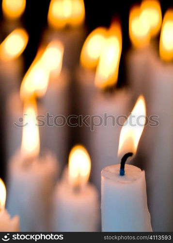 Candles burning