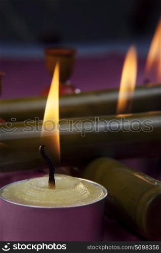 Candles in a decorative style