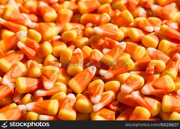 Candy corn, a traditional Halloween treat