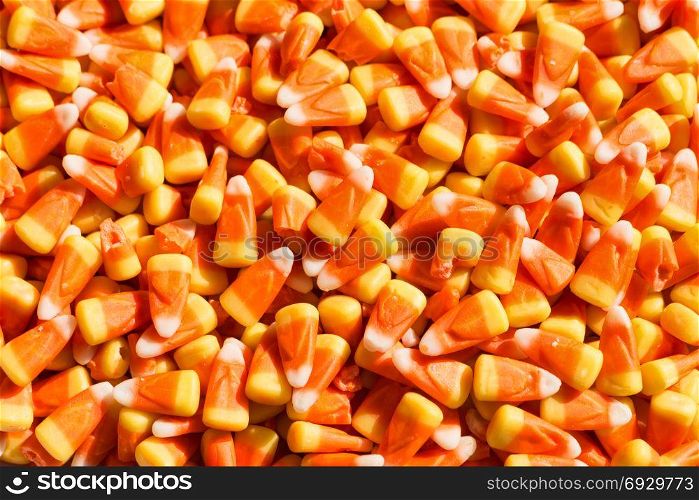 Candy corn, a traditional Halloween treat