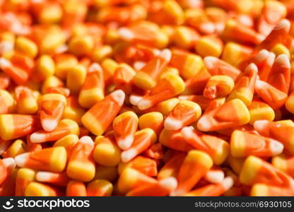 Candy corn, a traditional Halloween treat