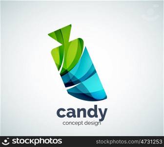 candy logo template, abstract business icon