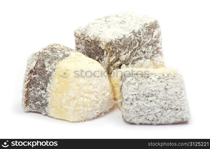 candy on a white background