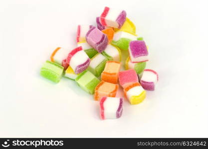 Candy on a white background