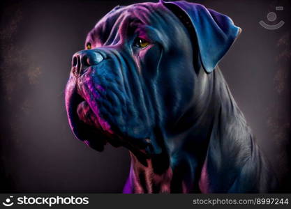 Cane Corso Dog.  Generative AI 