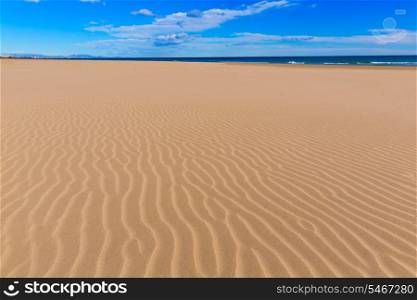Canet de Berenguer beach in Valencia in a sunny day at mediterranean Spain