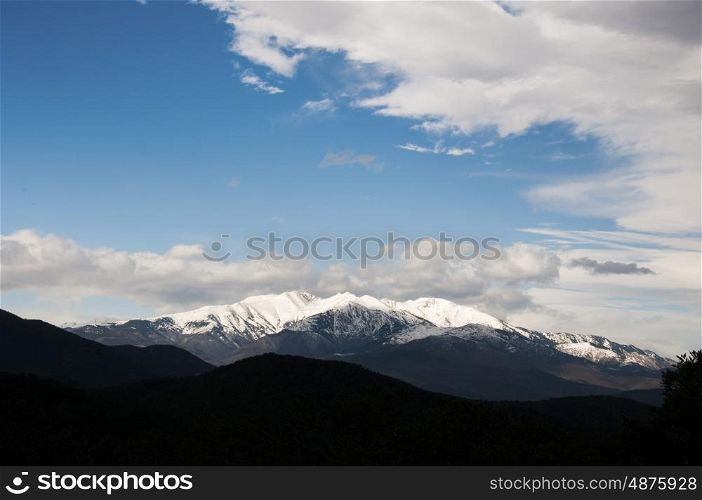 Canigou Covered In Snow
