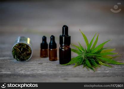 Cannabis CBD oil hemp products cannabis oil, CBD oil cannabis extract, Medical cannabis concept.