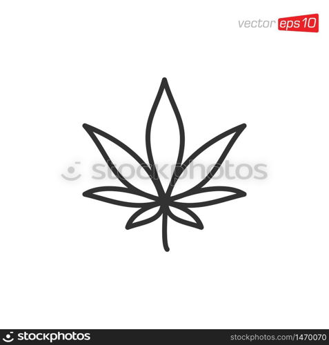 Cannabis Leaf Icon Design Vector