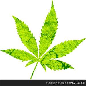 cannabis leaf illustration, computer digital generated work