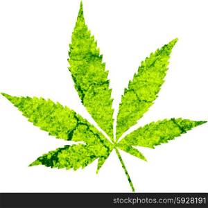 cannabis leaf illustration, computer digital generated work