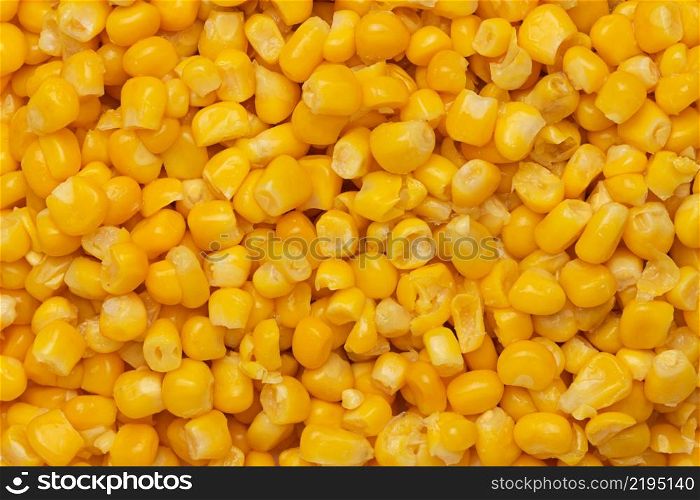 Canned corn background or texture. Canned corn background