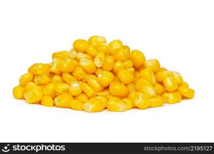canned corn isolated on white background. canned corn