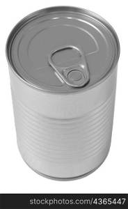 Canned food. Isolated