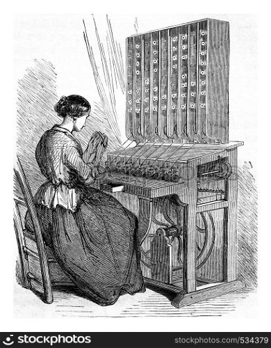 Cannetiere, vintage engraved illustration. Magasin Pittoresque 1855.