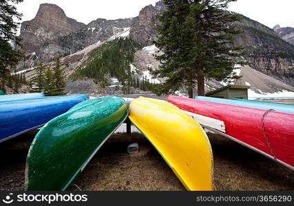 canoe on lake