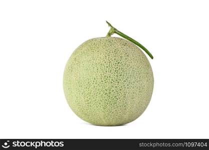 Cantaloupe melon fruit isolated on white background with clipping path