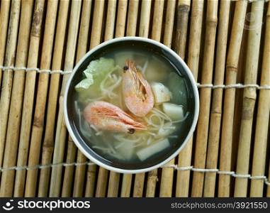 Cantonese seafood soup - seafood soup within Cantonese cuisine. found in Hong Kong,