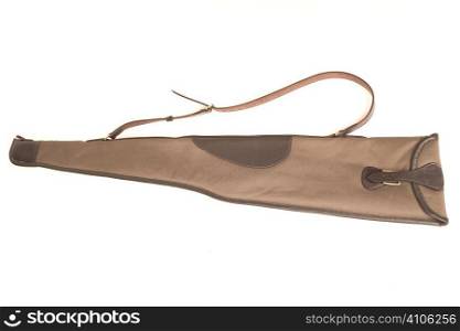Canvas and leather gun slip