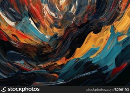 canvas artistic abstract oil painting, oil paint smear strokes generative ai.