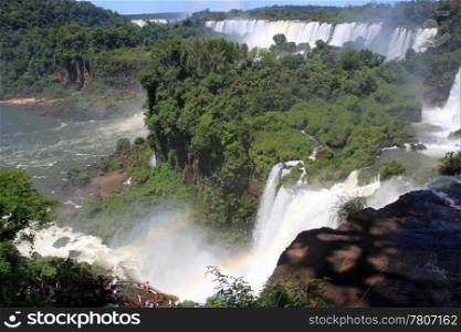 Canyon and all Iguazu falls in Argentina
