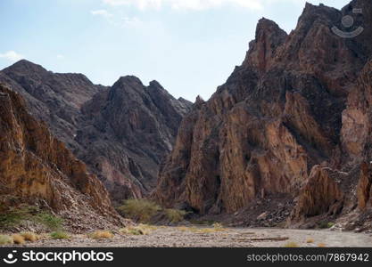 Canyon Nahal Shelomo near Eilat, Israel