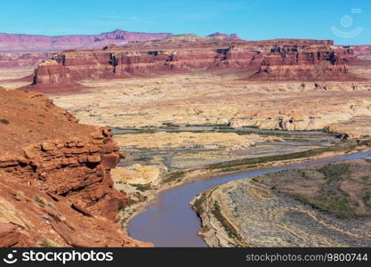 Canyon of the Colorado river in Utah, USA