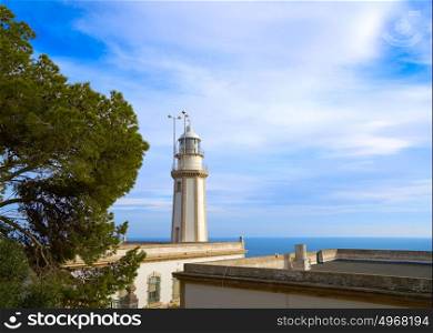Cap de la Nau Nao cape lighthouse in Xabia Javea Mediterranean sea of Alicante Spain