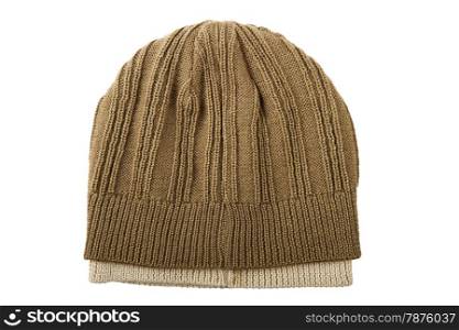 Cap from wool isolated on a white background