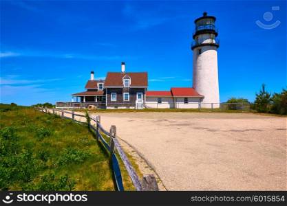 Cape Cod Truro lighthouse in Massachusetts USA