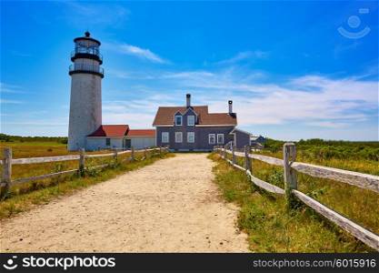 Cape Cod Truro lighthouse in Massachusetts USA