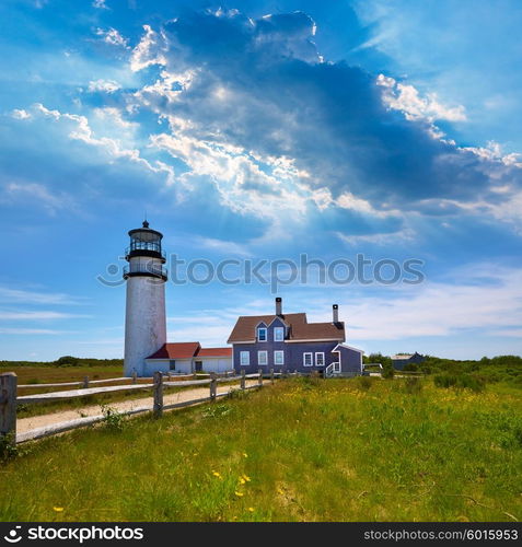 Cape Cod Truro lighthouse in Massachusetts USA