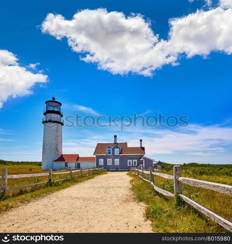 Cape Cod Truro lighthouse in Massachusetts USA