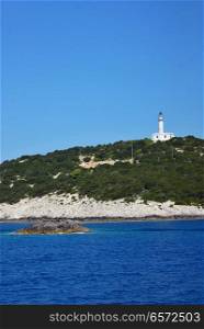 Cape Doukato, Lefkada island, Greece in summer