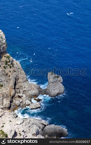 Cape formentor in the coast of mallorca, spain