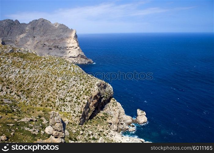 Cape formentor in the coast of mallorca, spain