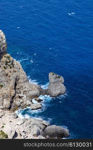 Cape formentor in the coast of mallorca, spain