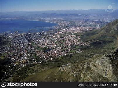 Capetown seen from Table Mountain - South Africa