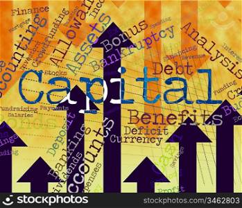 Capital Word Meaning Funds Riches And Rich