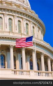 Capitol building Washington DC american flag USA congress US