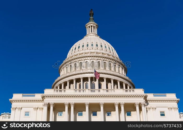 Capitol building Washington DC sunlight day USA US congress