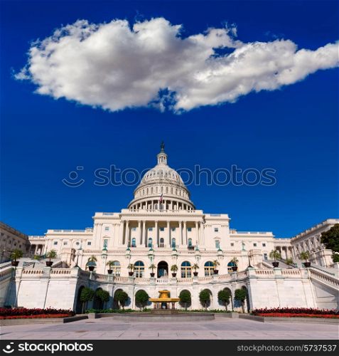 Capitol building Washington DC sunlight day USA US congress