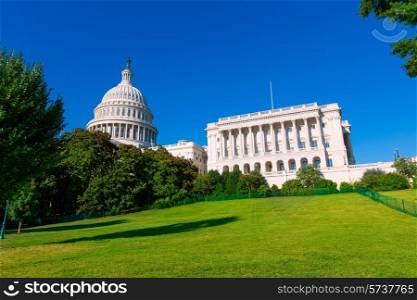 Capitol building Washington DC sunlight day USA US congress