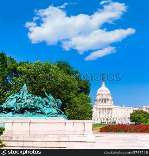 Capitol building Washington DC sunlight USA congress US