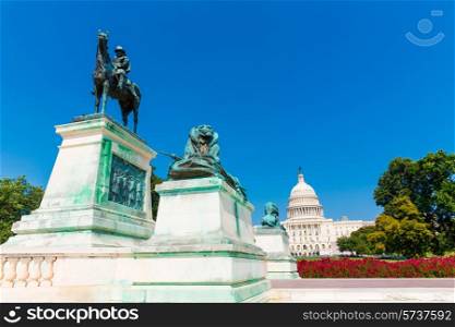 Capitol building Washington DC sunlight USA congress US