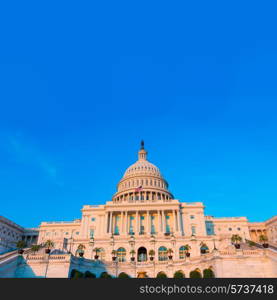 Capitol building Washington DC sunlight USA US congress