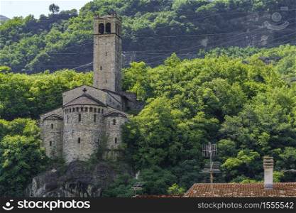 Capo di Ponte, Brescia, Lombardy, Italy: the medieval church of San Siro