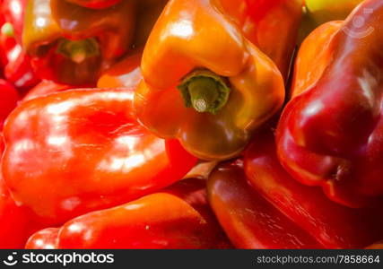 Capsicum Fresh red peppers